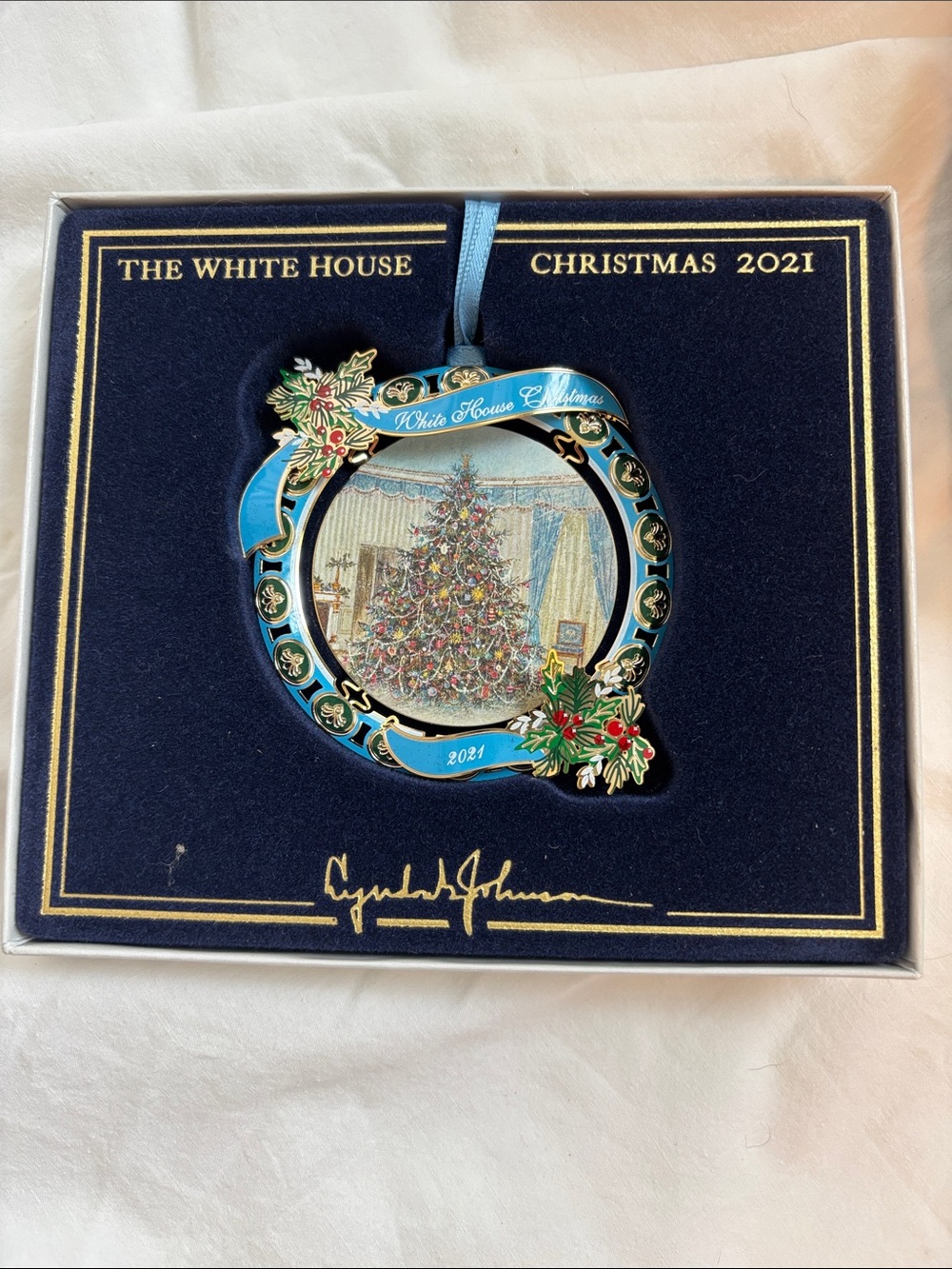 White House Christmas 2021 LBJ Ornament